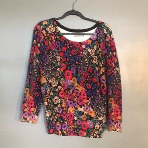 Floral Anthropologie Sweater
